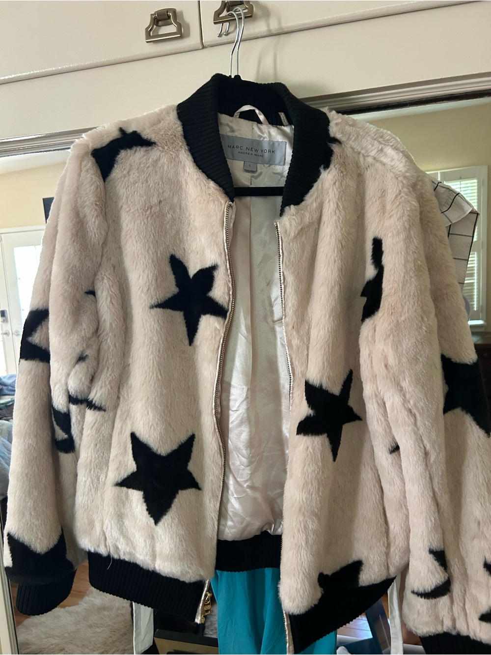 Marc New York faux fur bomber starry L